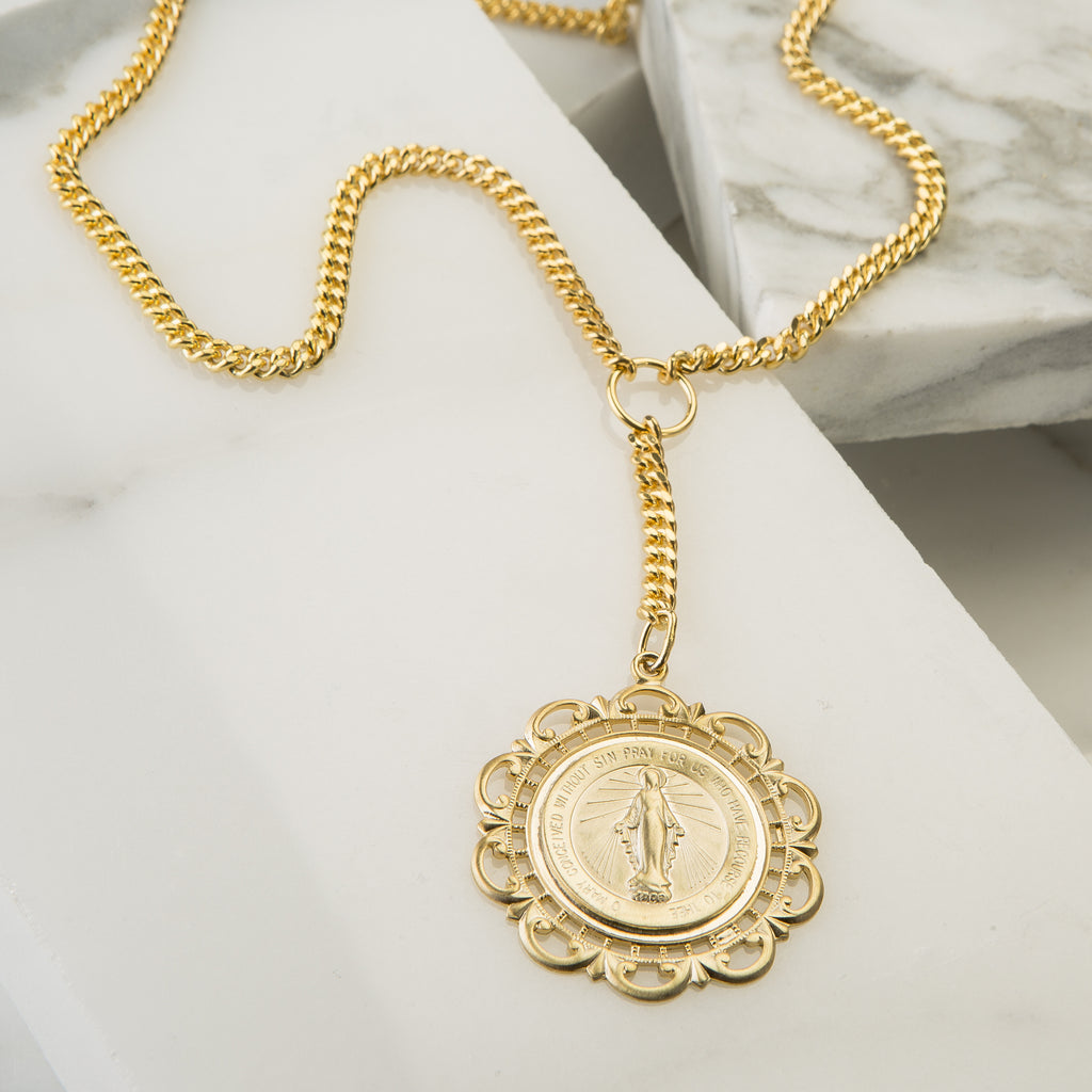 Vail Coin Lariat Necklace
