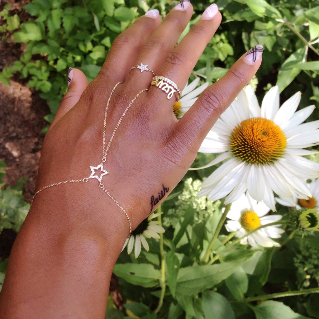 Astra Diamond Star Hand Chain