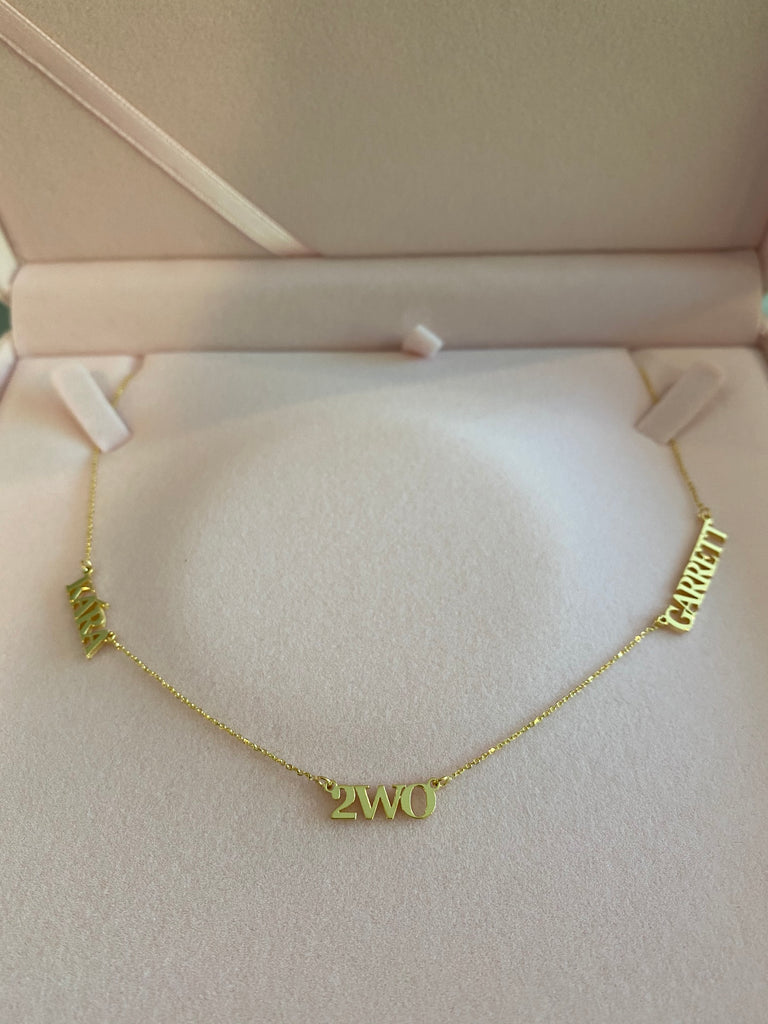 14K GOLD TRIBE NAME NECKLACE
