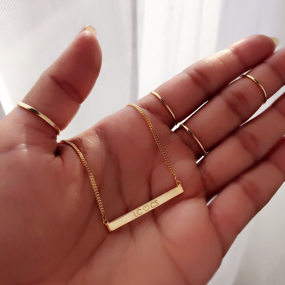 Custom Mini Bar Necklace