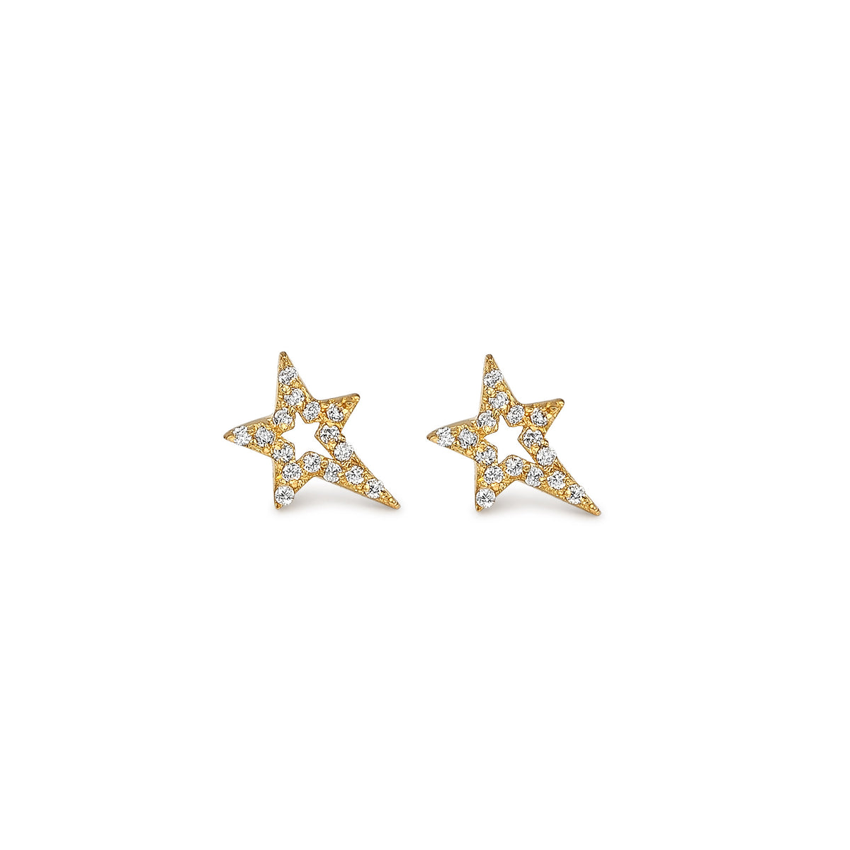 Cosmic Pave Star Studs | Crystal Streets